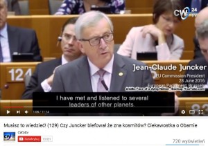 wypowiedź Junckera